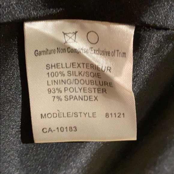 🍒 CARTISE Silk Designer Black Dress w/flowing overlay!!! - Picture 12 of 12